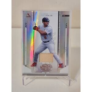 2004 Albert Pujols Leaf Certified Materials Mirror Game Bat 74/100 SP RARE Mint